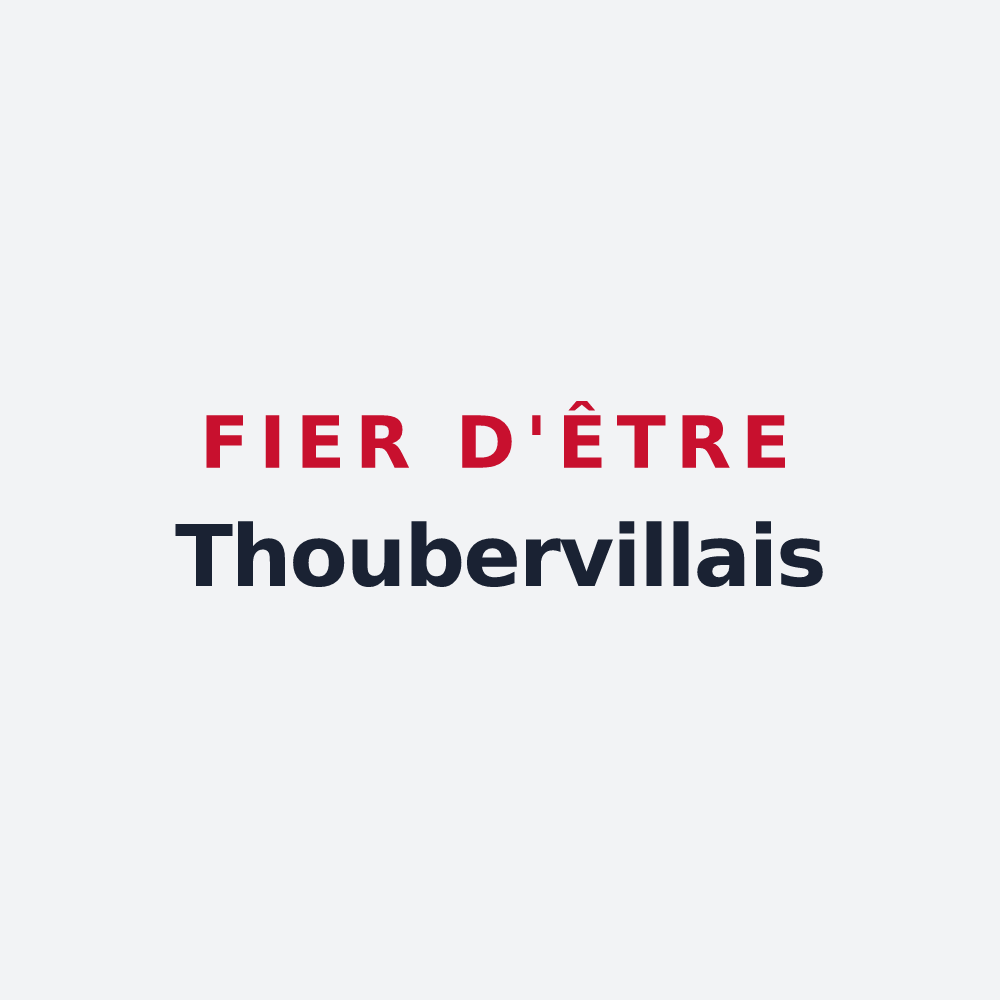 Poster « Fier d'être Thoubervillais » — design pour Saint-Ouen-de-Thouberville