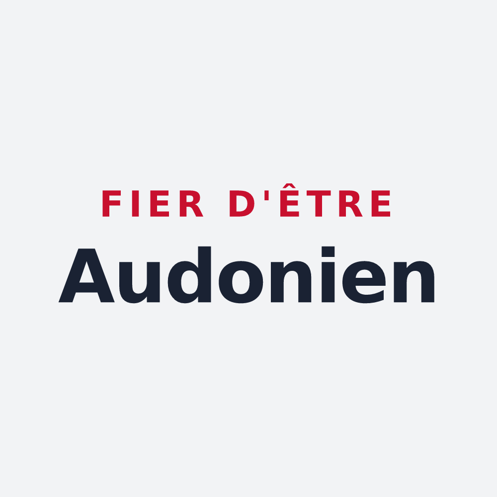 Poster « Fier d'être Audonien » — design pour Saint-Ouen-en-Belin