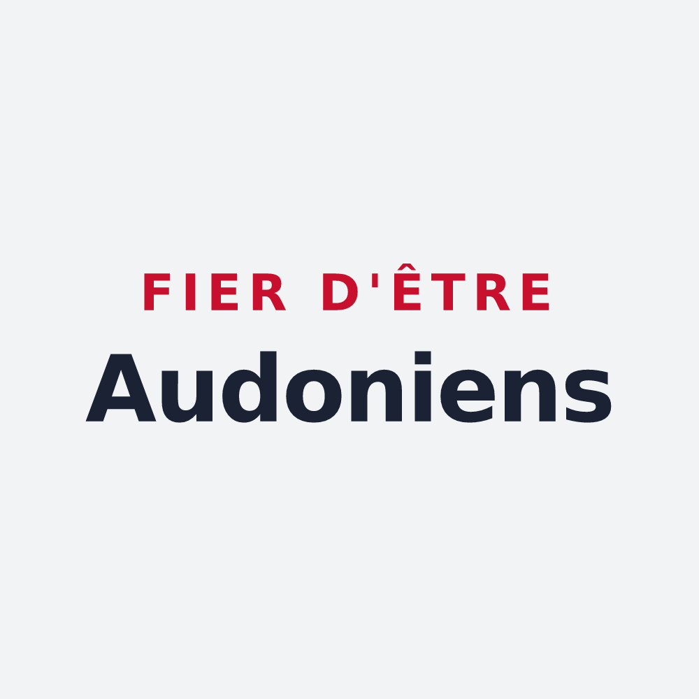 Poster « Fier d'être Audoniens » — design pour Saint-Ouen