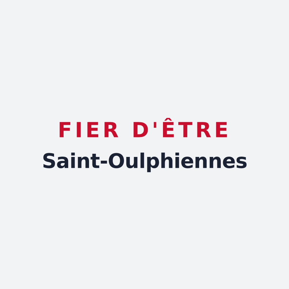 Poster « Fier d'être Saint-Oulphiennes » — design pour Saint-Oulph