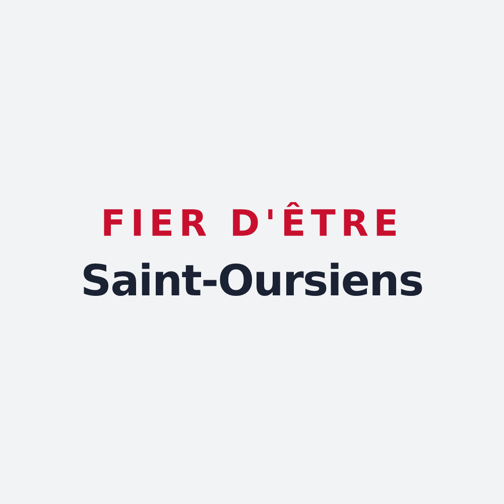 Poster « Fier d'être Saint-Oursiens » — design pour Saint-Ours