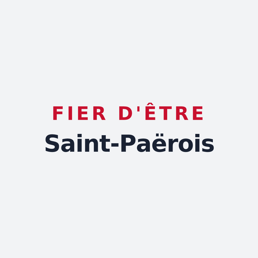 Poster « Fier d'être Saint-Paërois » — design pour Saint-Paër