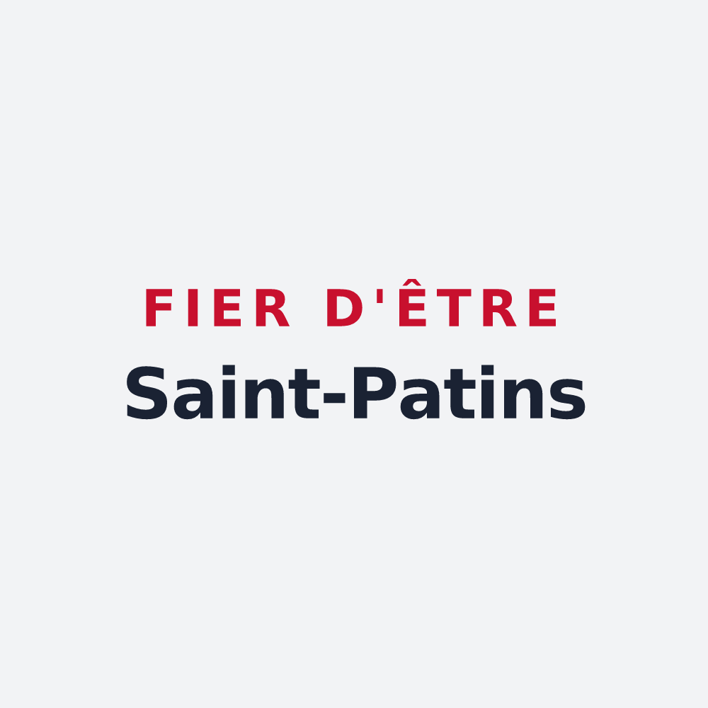 Poster « Fier d'être Saint-Patins » — design pour Saint-Pancrace