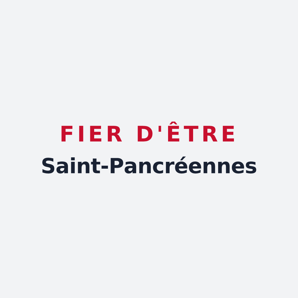 Poster « Fier d'être Saint-Pancréennes » — design pour Saint-Pancré