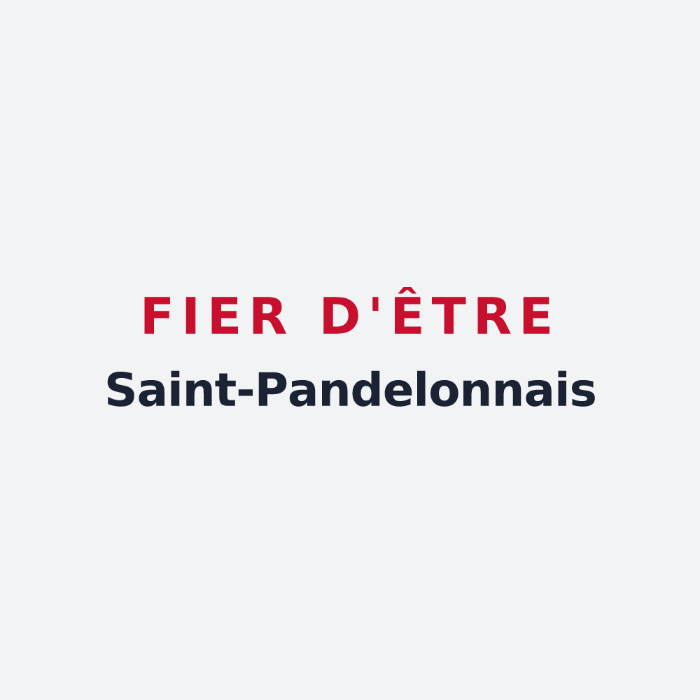 Poster « Fier d'être Saint-Pandelonnais » — design pour Saint-Pandelon