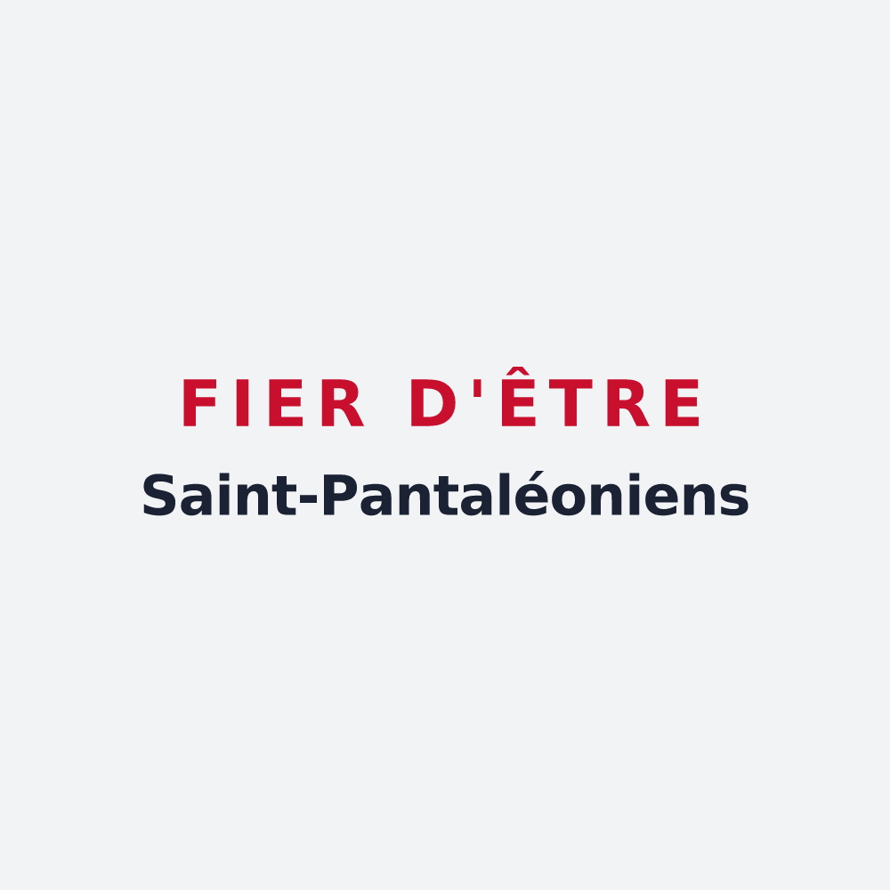 Poster « Fier d'être Saint-Pantaléoniens » — design pour Saint-Pantaly-d'Excideuil