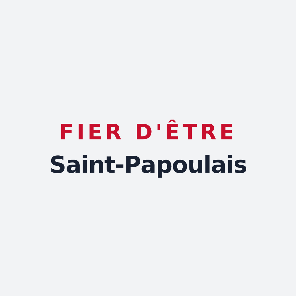 Poster « Fier d'être Saint-Papoulais » — design pour Saint-Papoul