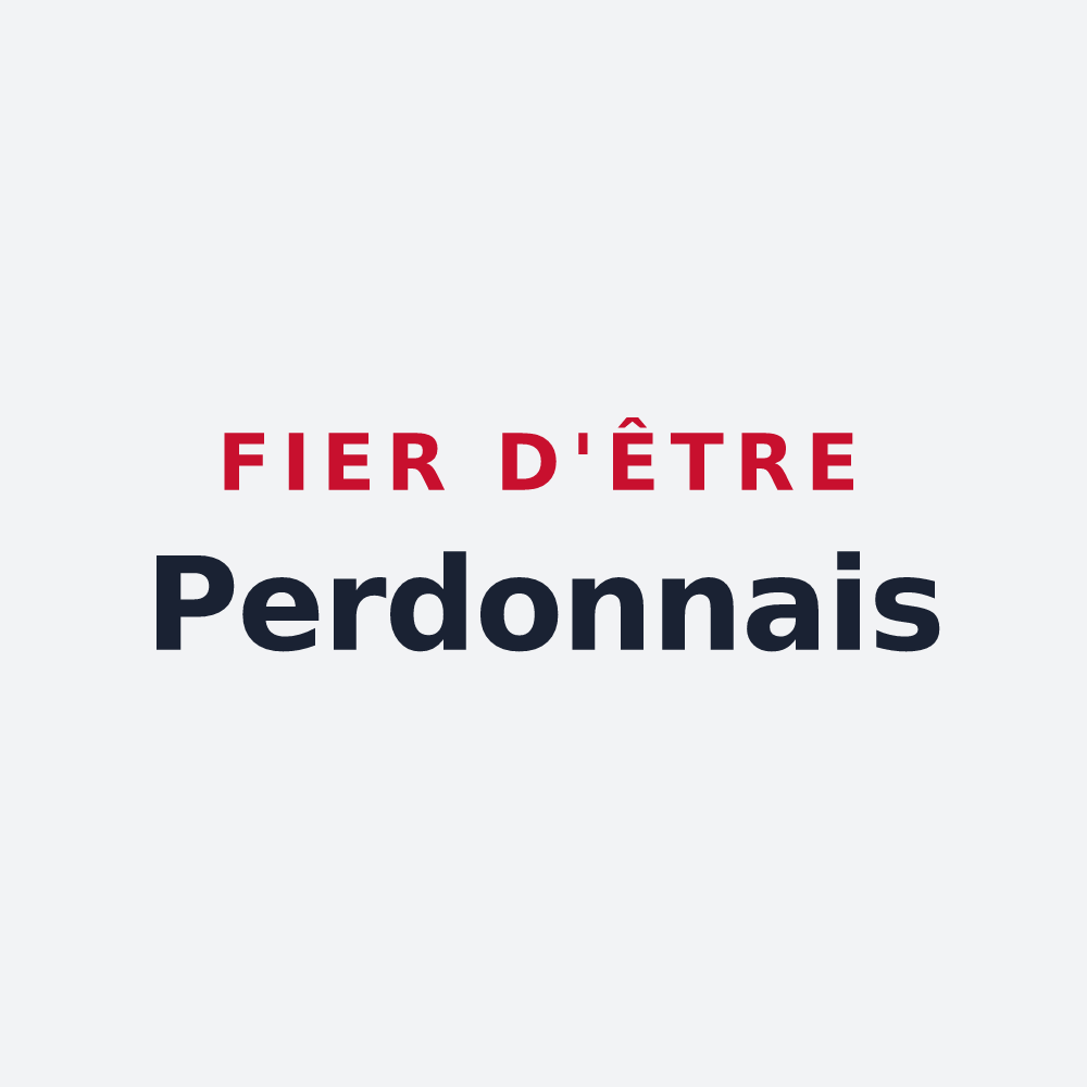 Poster « Fier d'être Perdonnais » — design pour Saint-Pardon-de-Conques