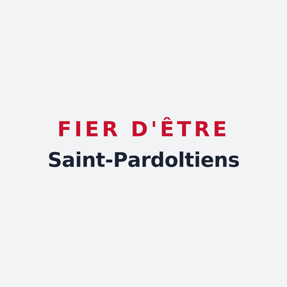Poster « Fier d'être Saint-Pardoltiens » — design pour Saint-Pardoult