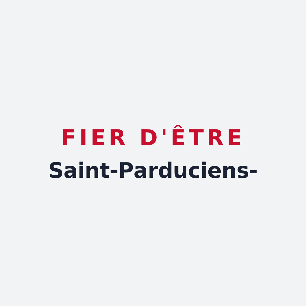 Poster « Fier d'être Saint-Parduciens- » — design pour Saint-Pardoux-et-Vielvic