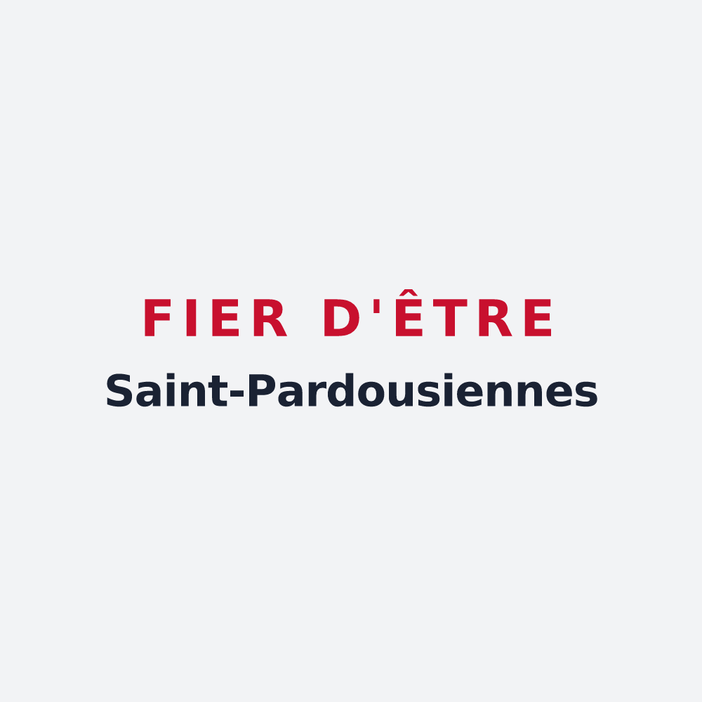 Poster « Fier d'être Saint-Pardousiennes » — design pour Saint-Pardoux-l'Ortigier