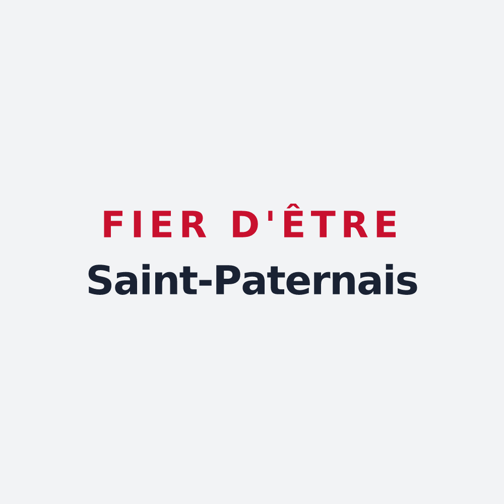 Poster « Fier d'être Saint-Paternais » — design pour Saint-Paterne - Le Chevain