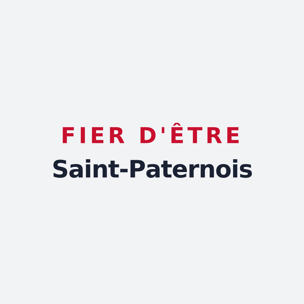 Poster « Fier d'être Saint-Paternois » — design pour Saint-Paterne-Racan