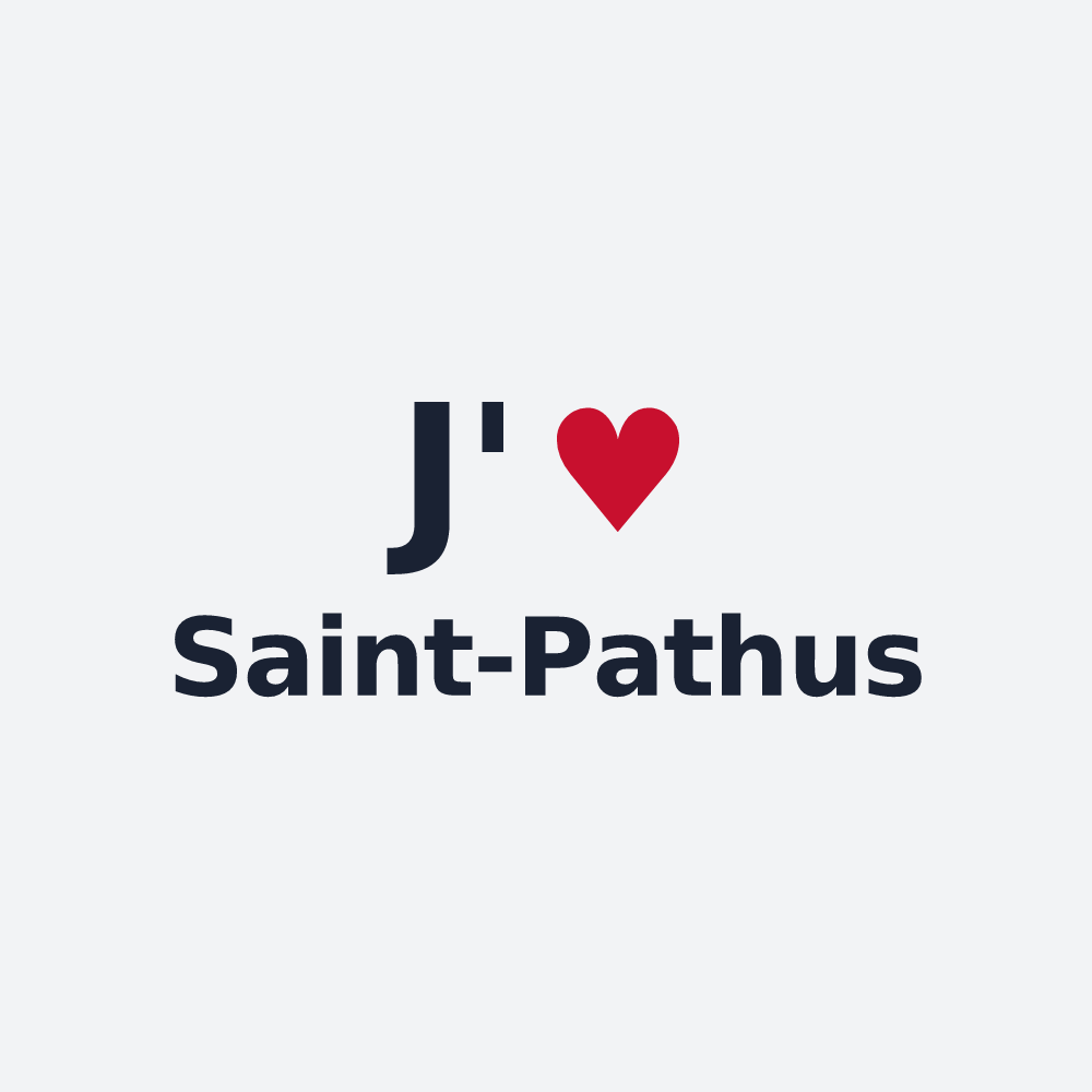 Poster personnalisé Saint-Pathus — design J'aime Saint-Pathus