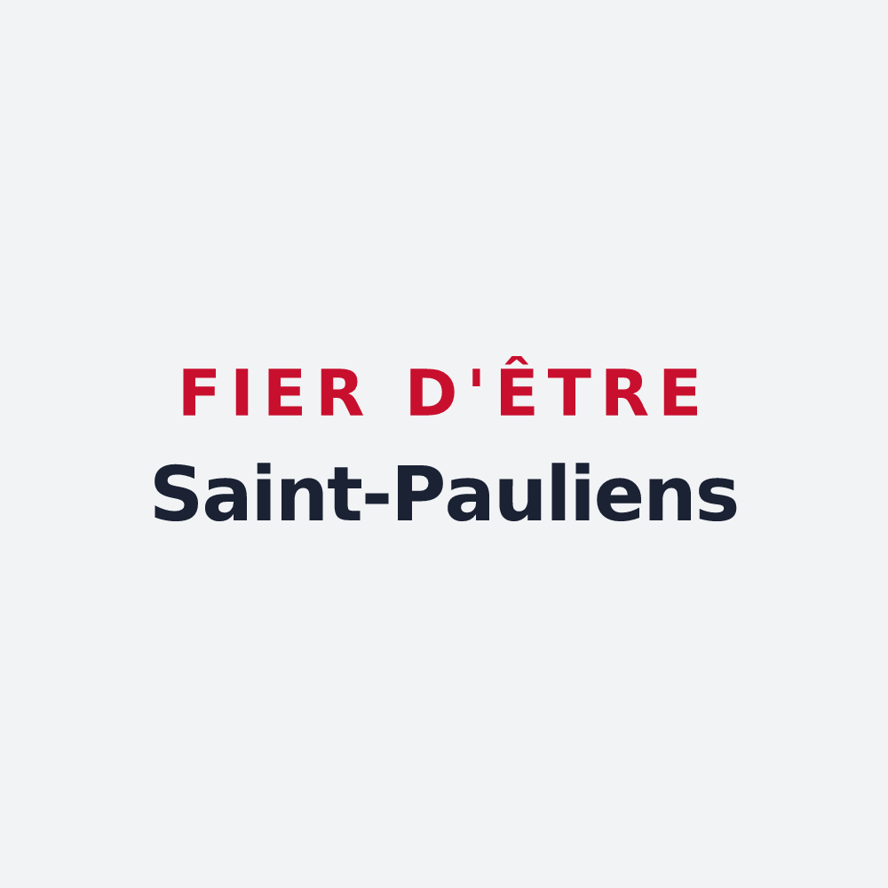 Poster « Fier d'être Saint-Pauliens » — design pour Saint-Paul