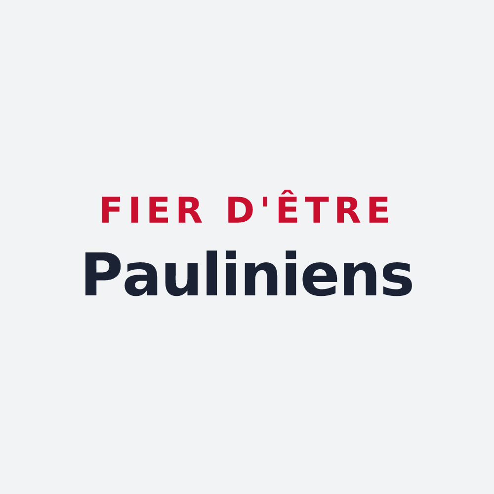 Poster « Fier d'être Pauliniens » — design pour Saint-Paul