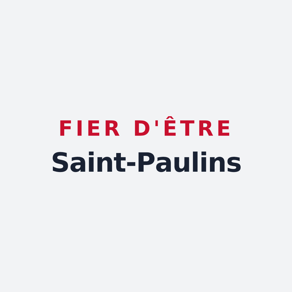 Poster « Fier d'être Saint-Paulins » — design pour Saint-Paul-d'Oueil