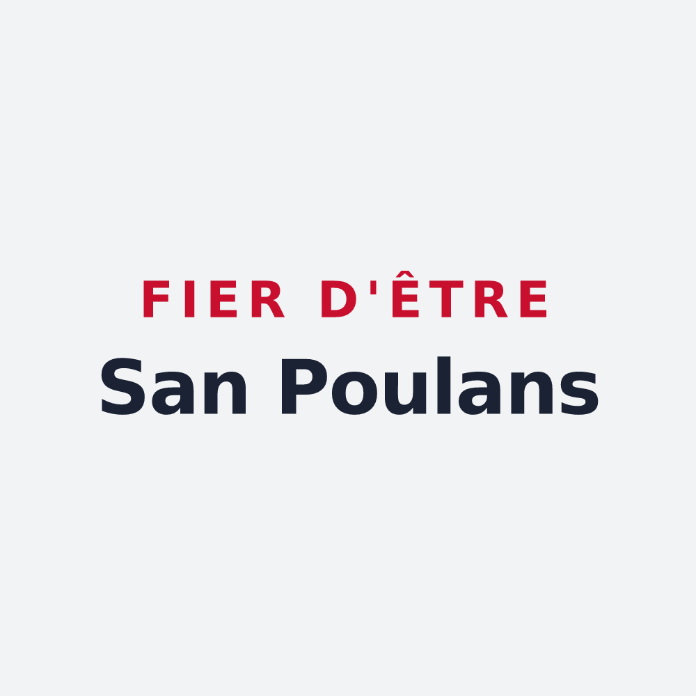 Poster « Fier d'être San Poulans » — design pour Saint-Paul-en-Chablais