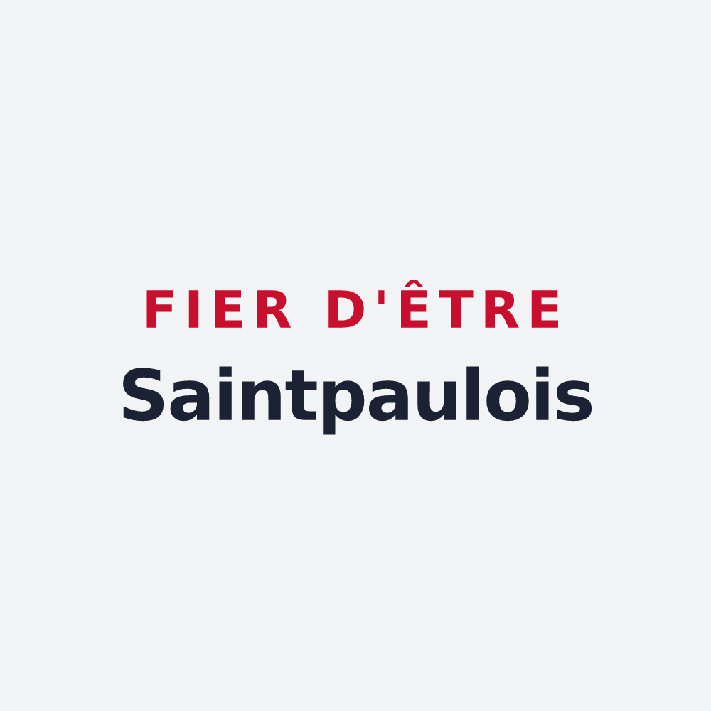 Poster « Fier d'être Saintpaulois » — design pour Saint-Paul-en-Forêt