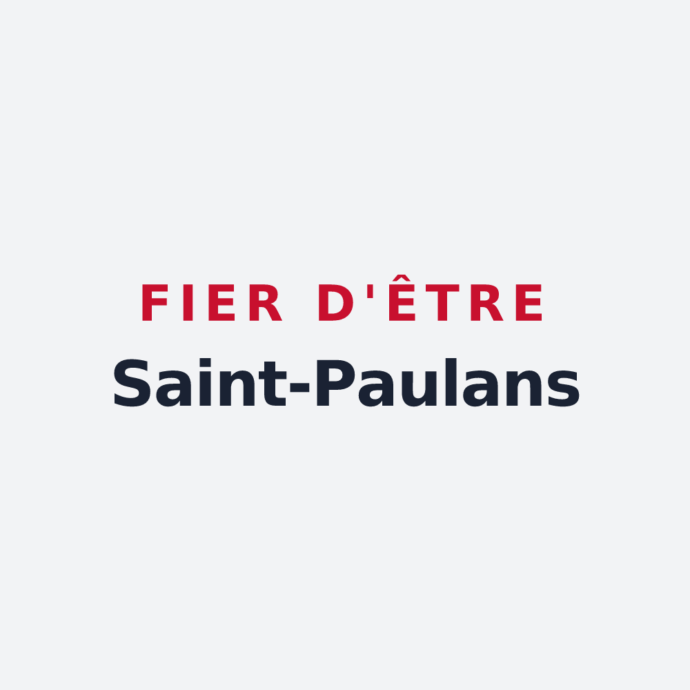 Poster « Fier d'être Saint-Paulans » — design pour Saint-Paul-le-Froid