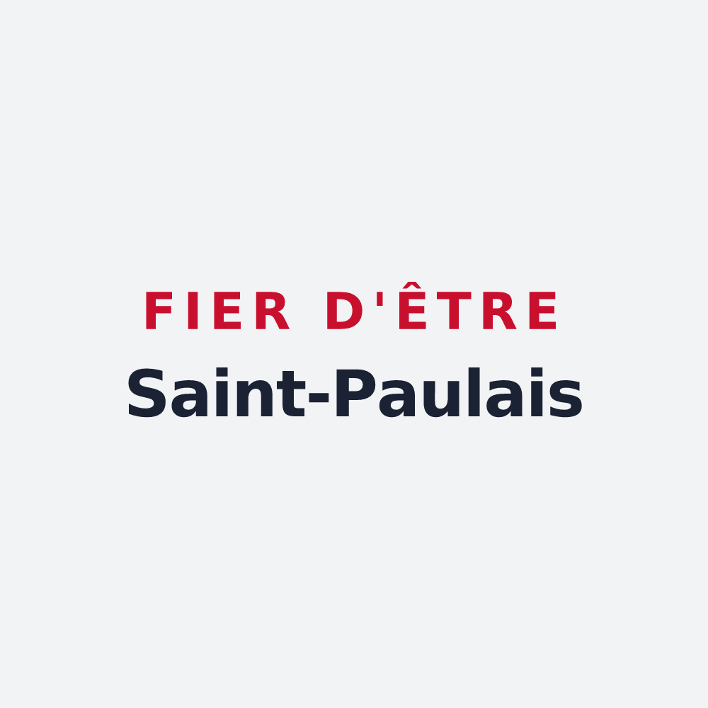 Poster « Fier d'être Saint-Paulais » — design pour Saint-Paul-lès-Durance