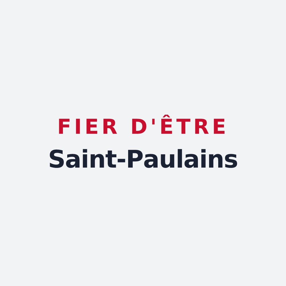 Poster « Fier d'être Saint-Paulains » — design pour Saint-Paul-sur-Save