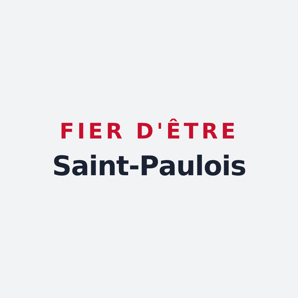 Poster « Fier d'être Saint-Paulois » — design pour Saint-Paul-sur-Ubaye