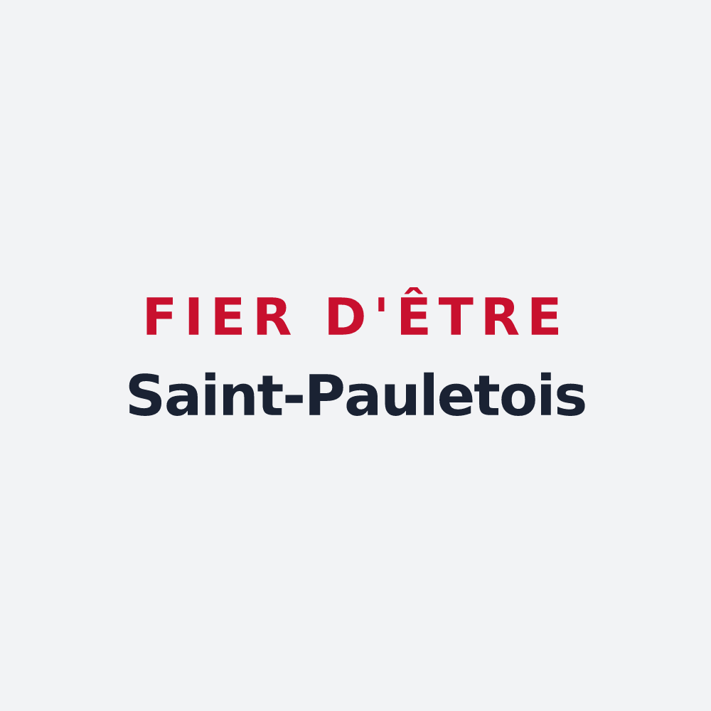 Poster « Fier d'être Saint-Pauletois » — design pour Saint-Paulet