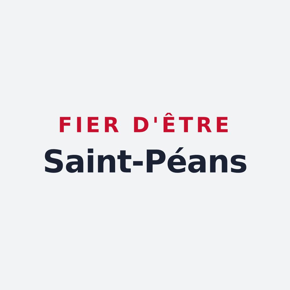 Poster « Fier d'être Saint-Péans » — design pour Saint-Pé-Delbosc