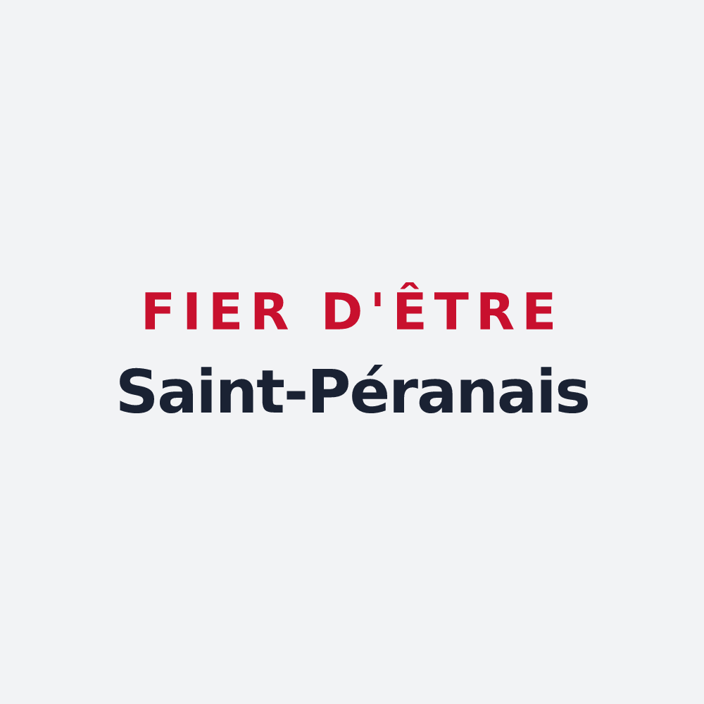 Poster « Fier d'être Saint-Péranais » — design pour Saint-Péran