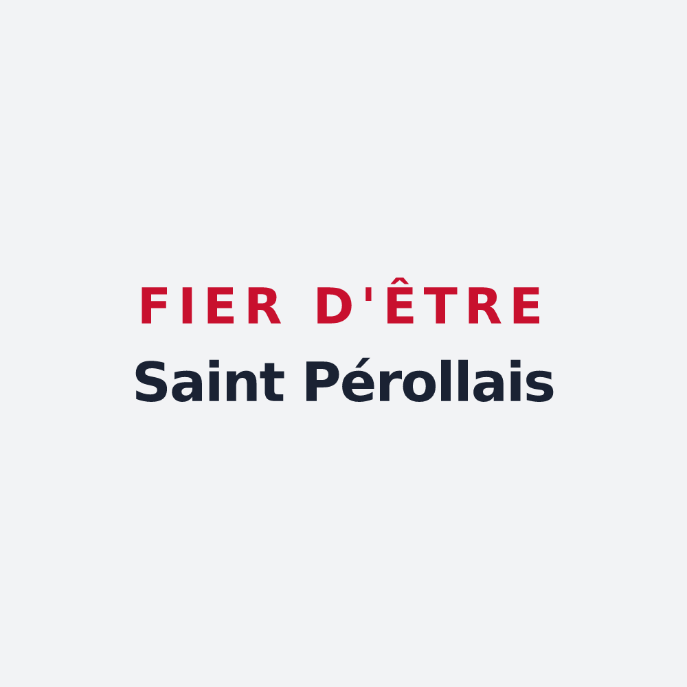 Poster « Fier d'être Saint Pérollais » — design pour Saint-Péray