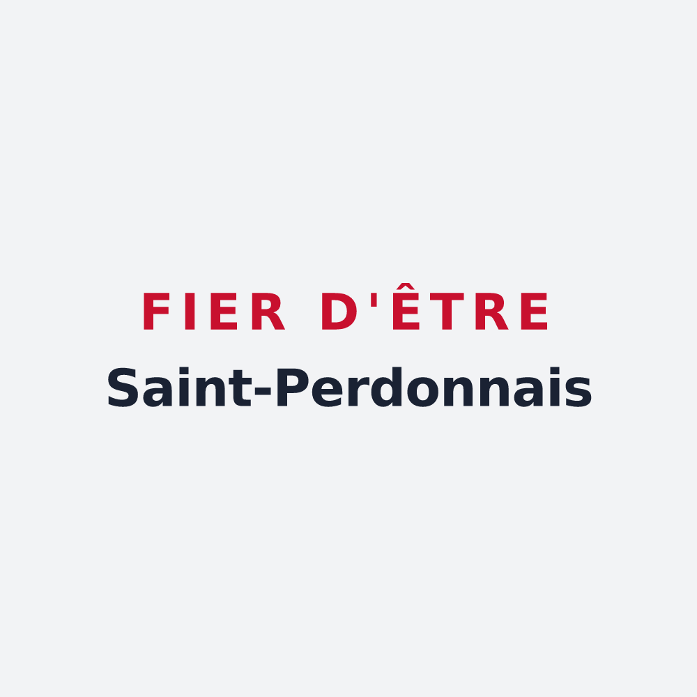 Poster « Fier d'être Saint-Perdonnais » — design pour Saint-Perdon