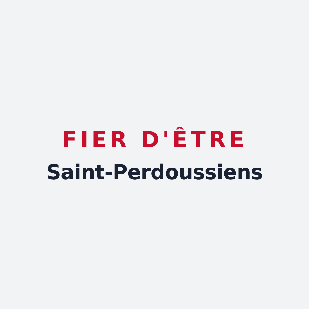 Poster « Fier d'être Saint-Perdoussiens » — design pour Saint-Perdoux