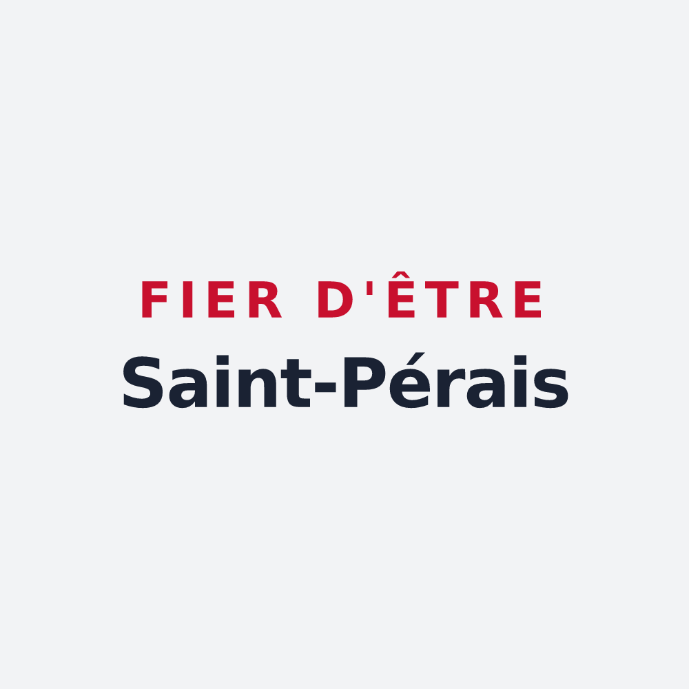 Poster « Fier d'être Saint-Pérais » — design pour Saint-Père