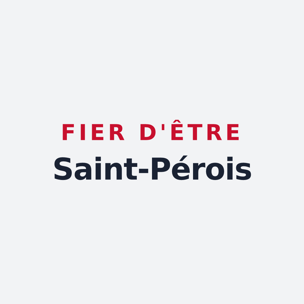Poster « Fier d'être Saint-Pérois » — design pour Saint-Père-sur-Loire