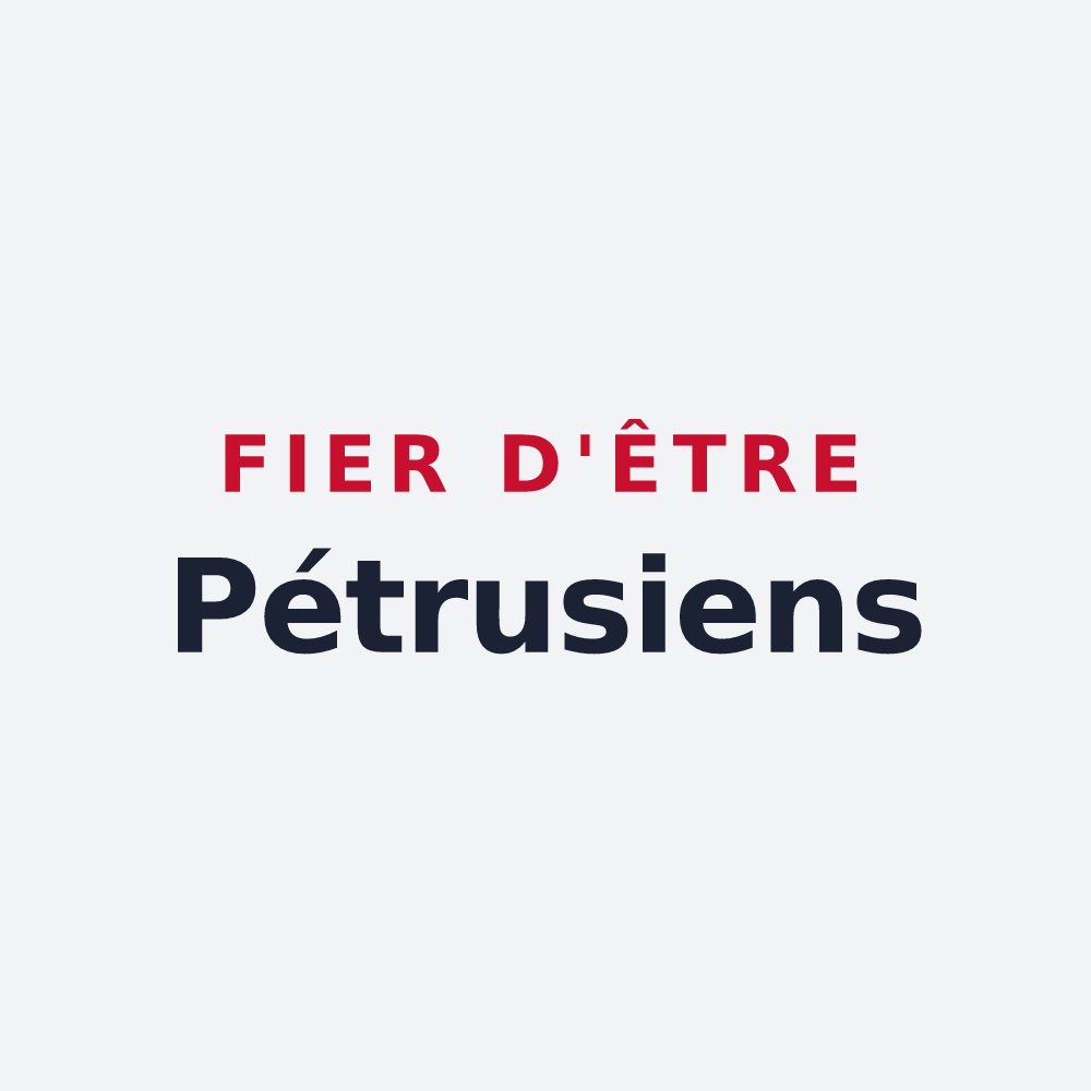 Poster « Fier d'être Pétrusiens » — design pour Saint-Péreuse