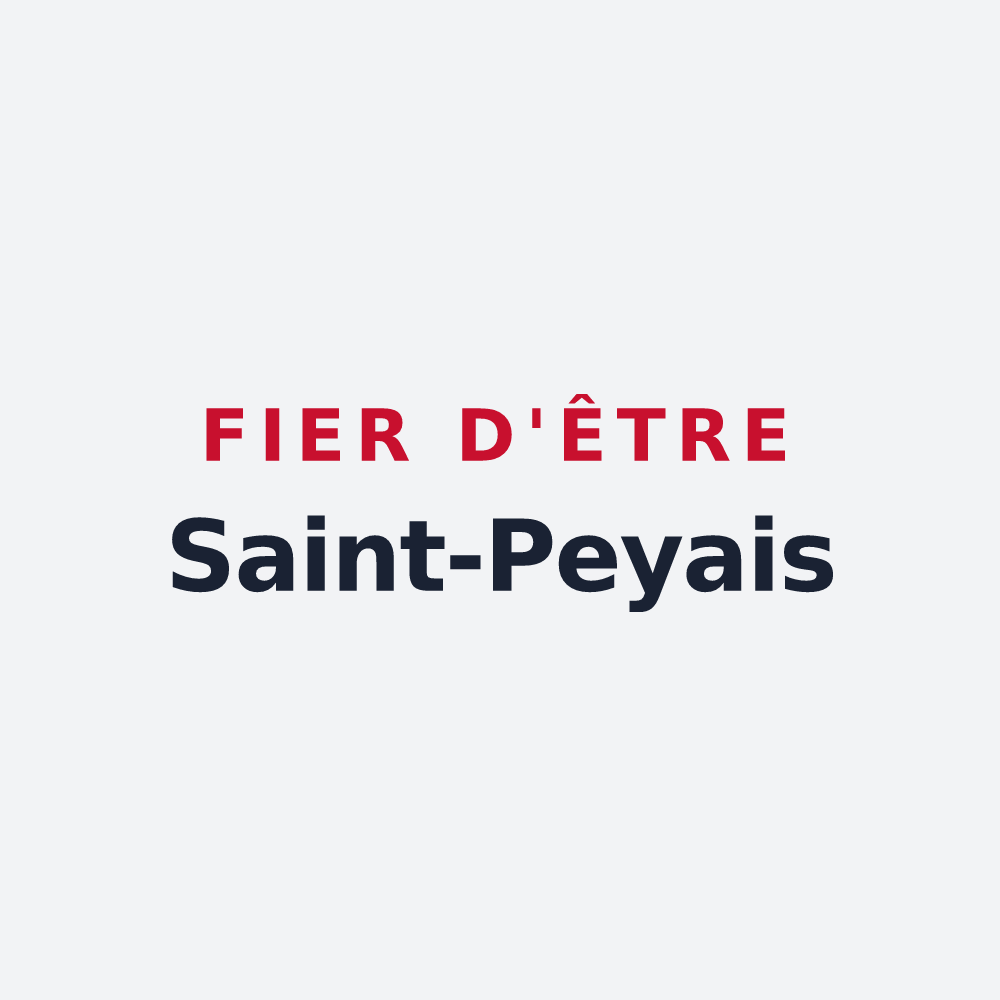 Poster « Fier d'être Saint-Peyais » — design pour Saint-Pey-de-Castets