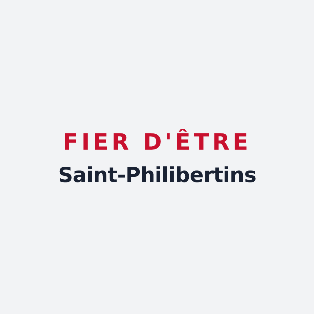 Poster « Fier d'être Saint-Philibertins » — design pour Saint-Philbert-des-Champs