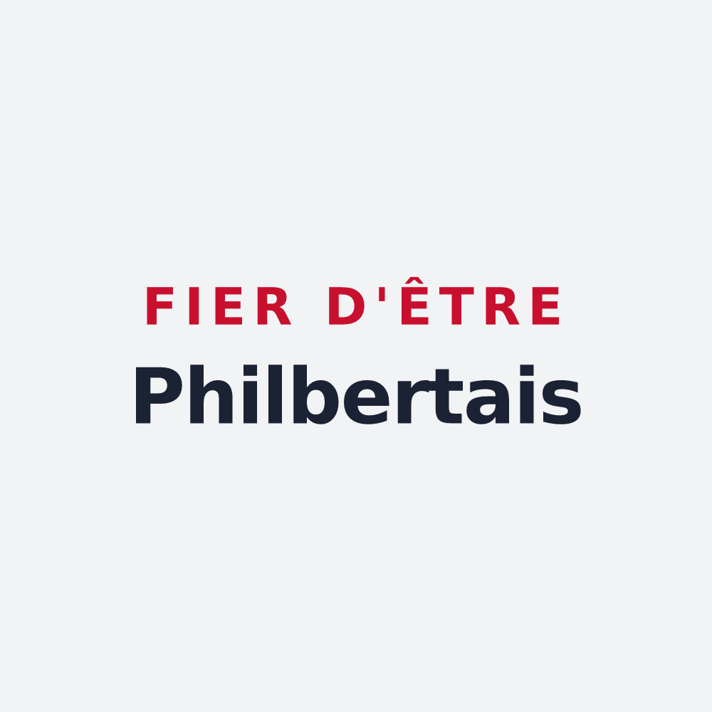 Poster « Fier d'être Philbertais » — design pour Saint-Philbert-du-Peuple