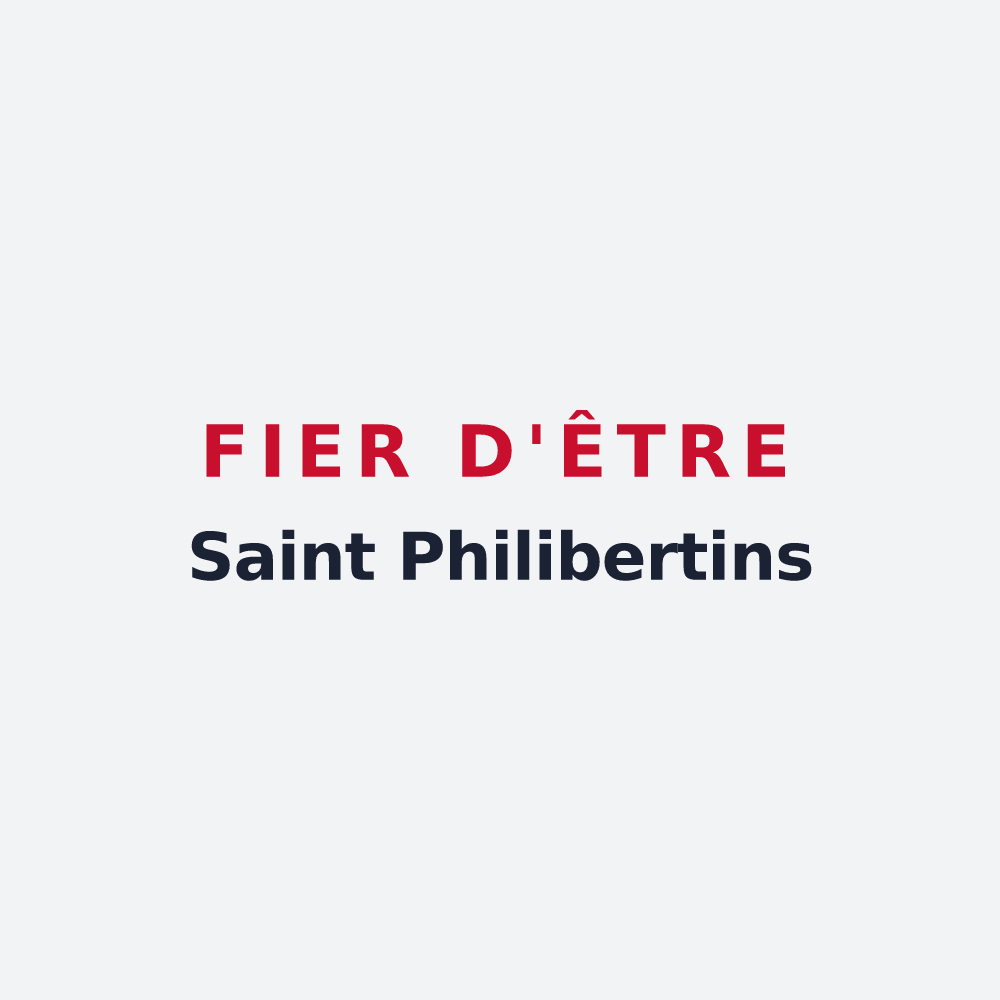 Poster « Fier d'être Saint Philibertins » — design pour Saint-Philbert-sur-Boissey