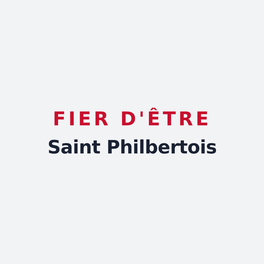 Poster « Fier d'être Saint Philbertois » — design pour Saint-Philbert-sur-Risle