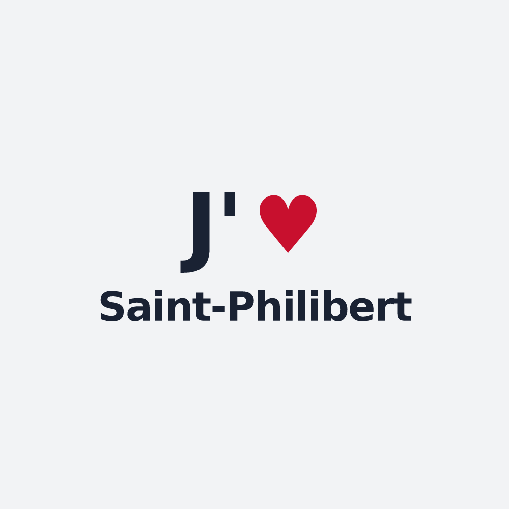 Poster personnalisé Saint-Philibert — design J'aime Saint-Philibert