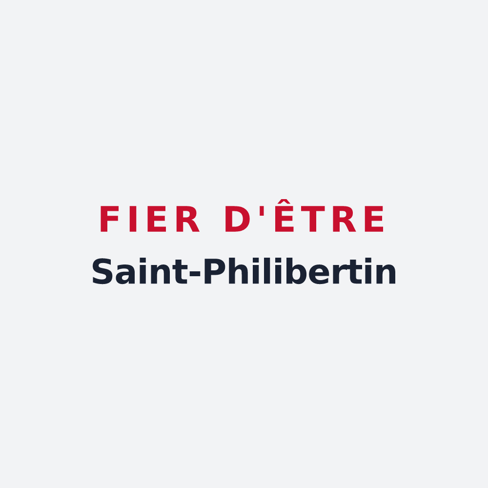 Poster « Fier d'être Saint-Philibertin » — design pour Saint-Philibert