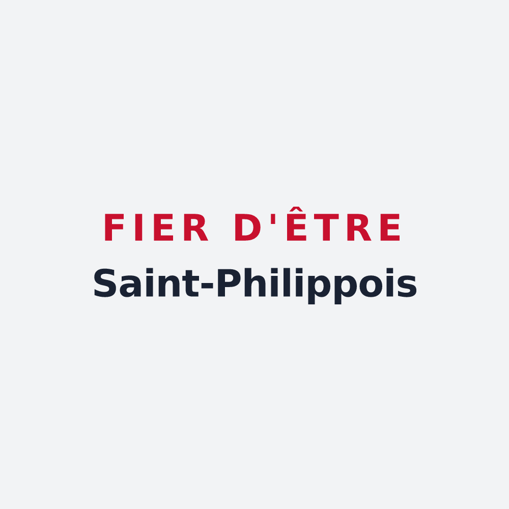Poster « Fier d'être Saint-Philippois » — design pour Saint-Philippe