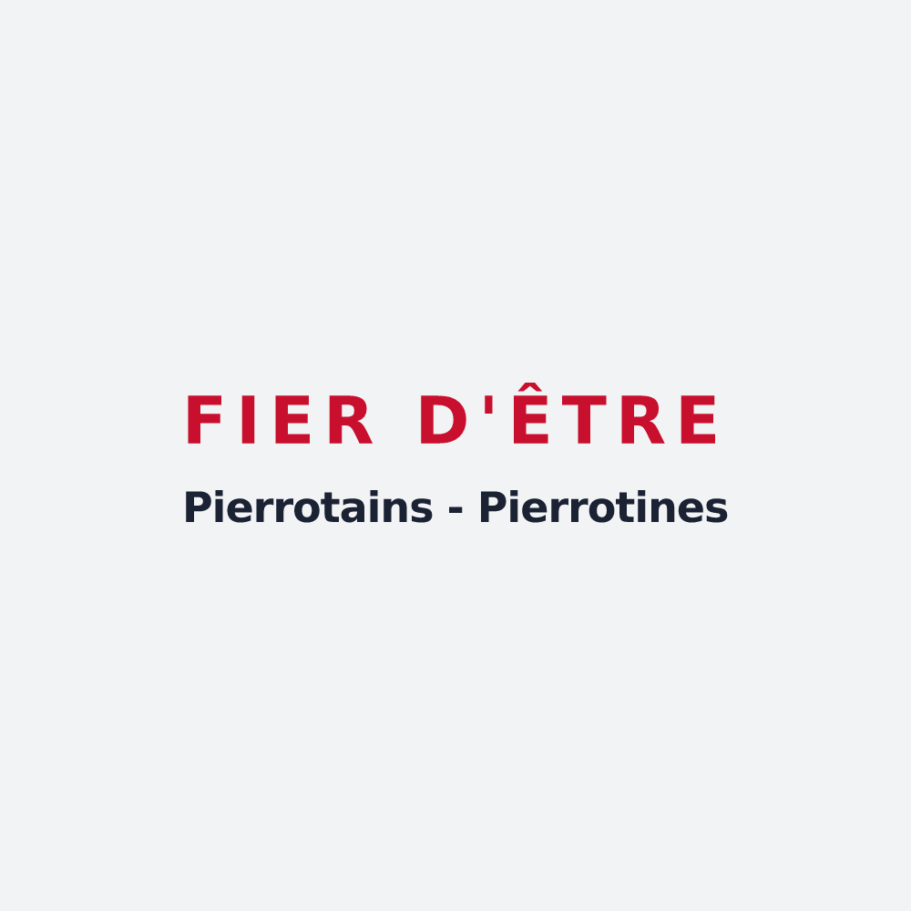 Poster « Fier d'être Pierrotains  - Pierrotines » — design pour Saint-Pierre