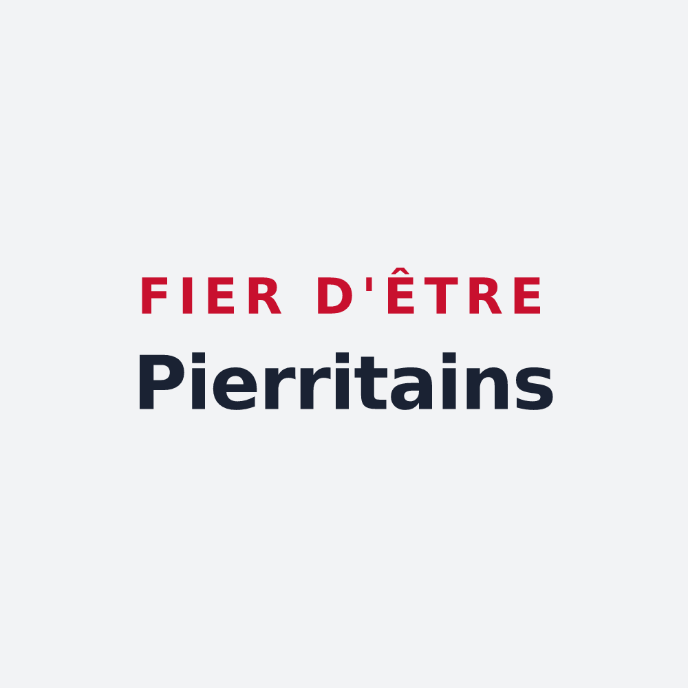 Poster « Fier d'être Pierritains » — design pour Saint-Pierre-d'Amilly