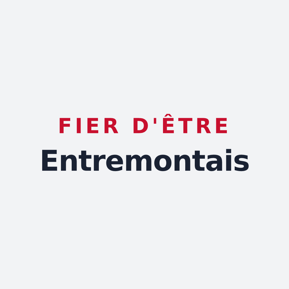 Poster « Fier d'être Entremontais » — design pour Saint-Pierre-d'Entremont