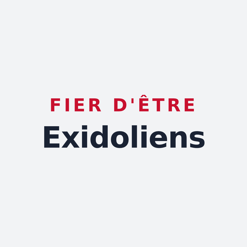 Poster « Fier d'être Exidoliens » — design pour Saint-Pierre-d'Exideuil
