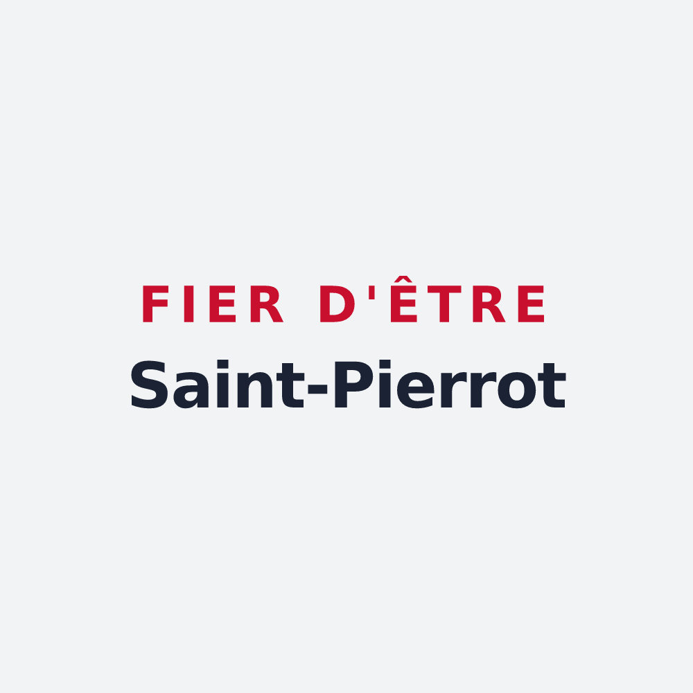 Poster « Fier d'être Saint-Pierrot » — design pour Saint-Pierre-d'Irube