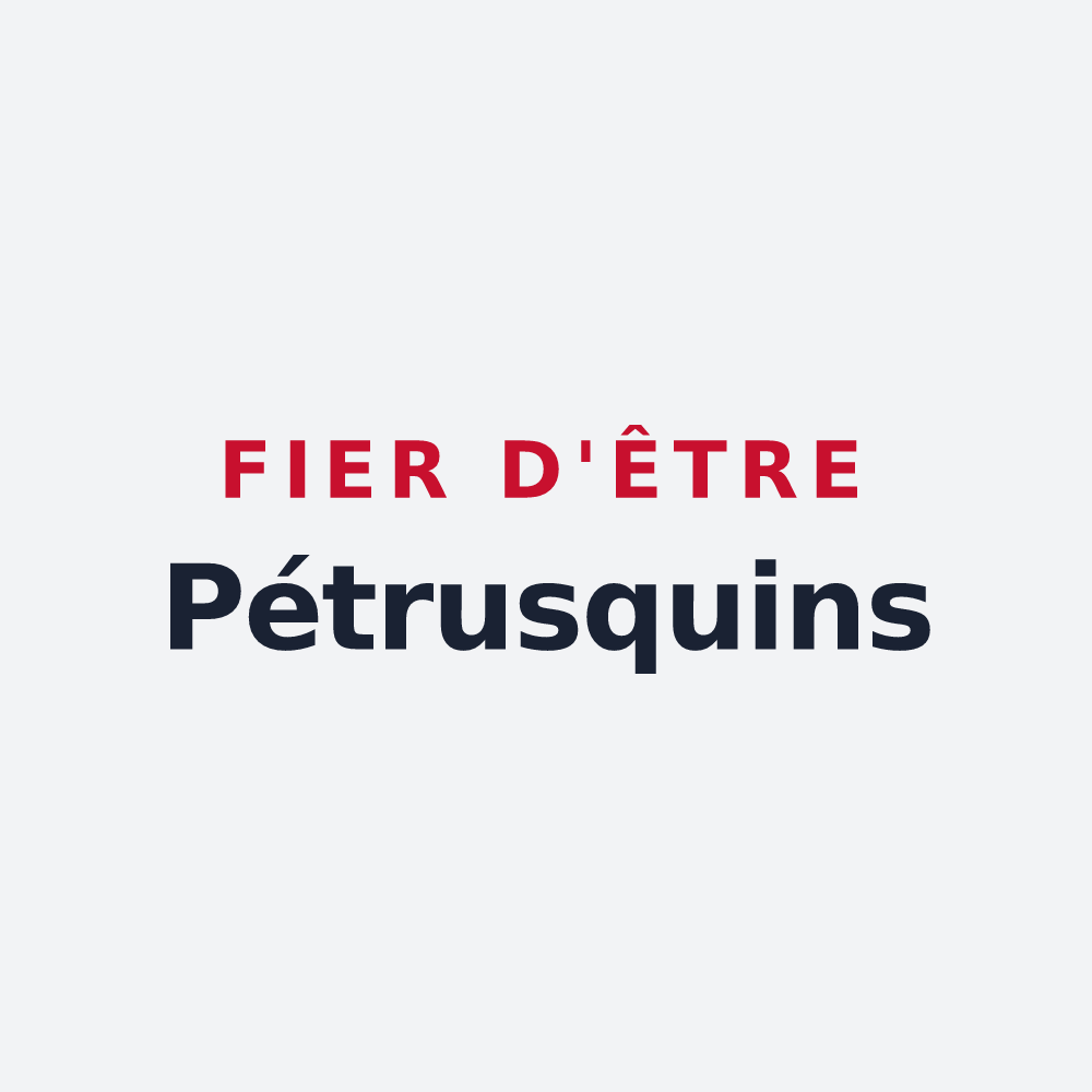 Poster « Fier d'être Pétrusquins » — design pour Saint-Pierre-de-Bat